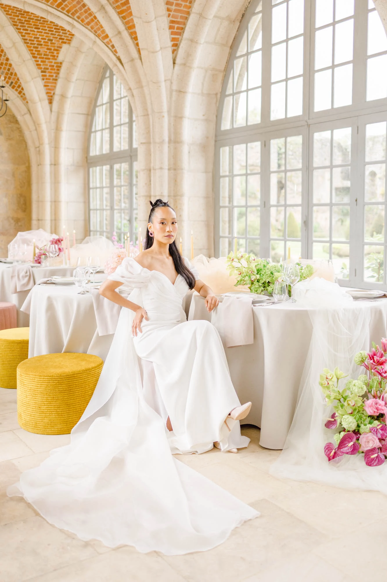 robe événement bonheur gris marron